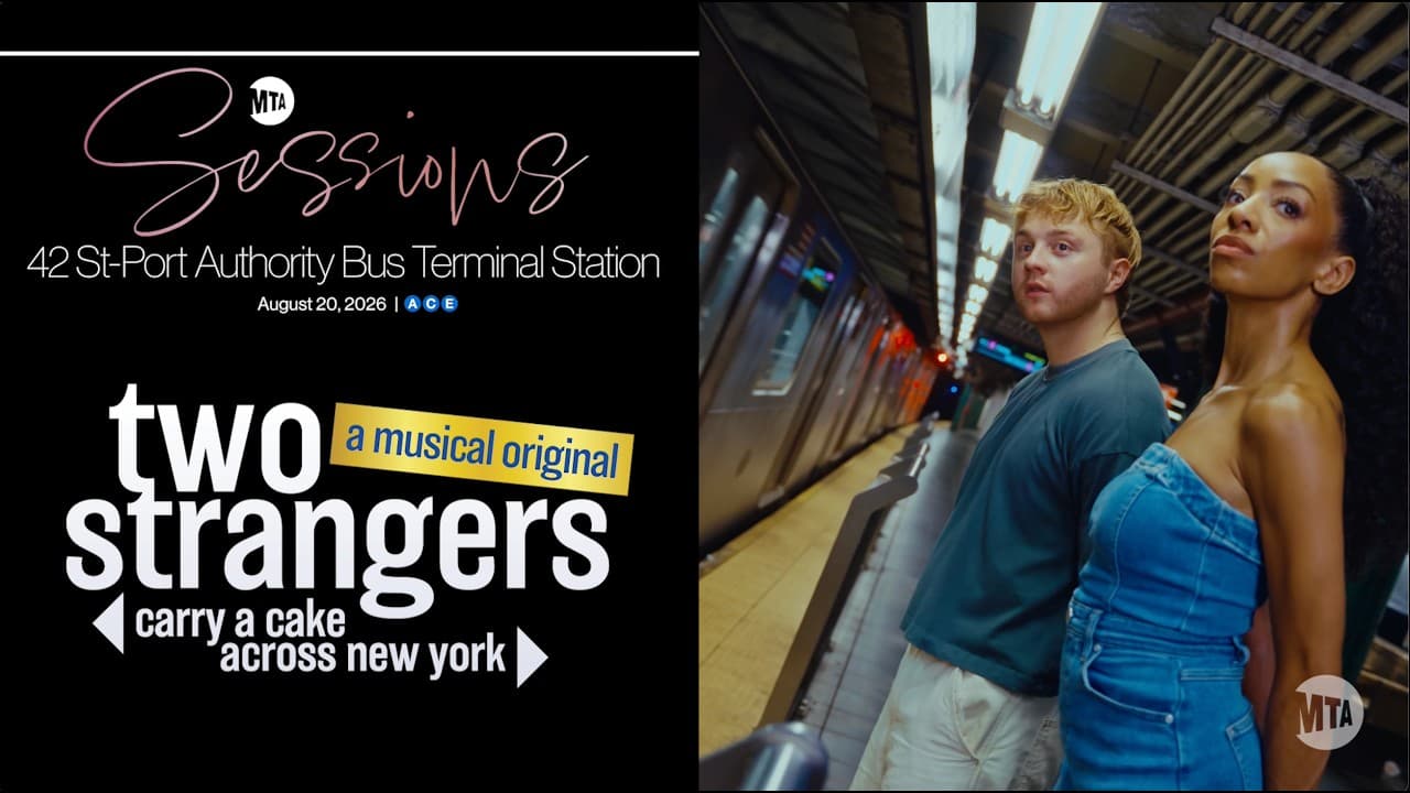 MTA Sessions with the cast of Two Strangers (Carry a Cake Across New York)