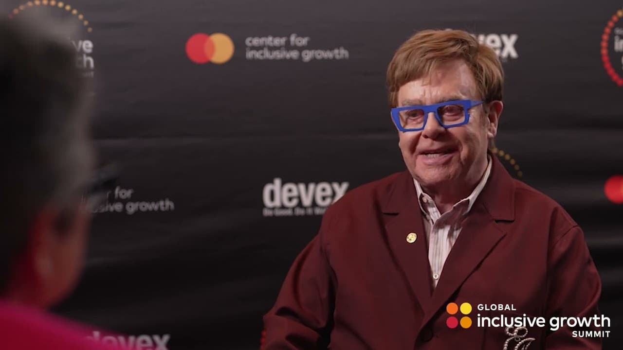 Elton John and Shamina Singh discuss a world where no-one gets left behind